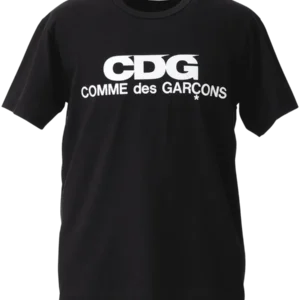 Comme Des Garcons Logo Printed T Shirt