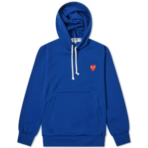 Comme des Garcons Play Pullover Blue Hoodie