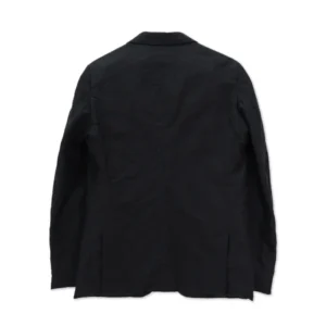 COMME DES GARCONS BLACK COTTON STRIPE JACKET