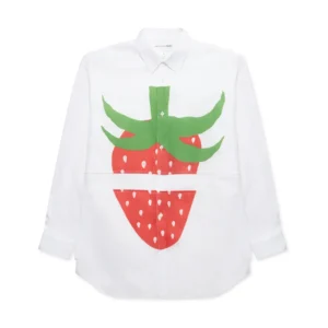 BRETT WESTFALL SPLIT STRAWBERRY PRINT SHIRT